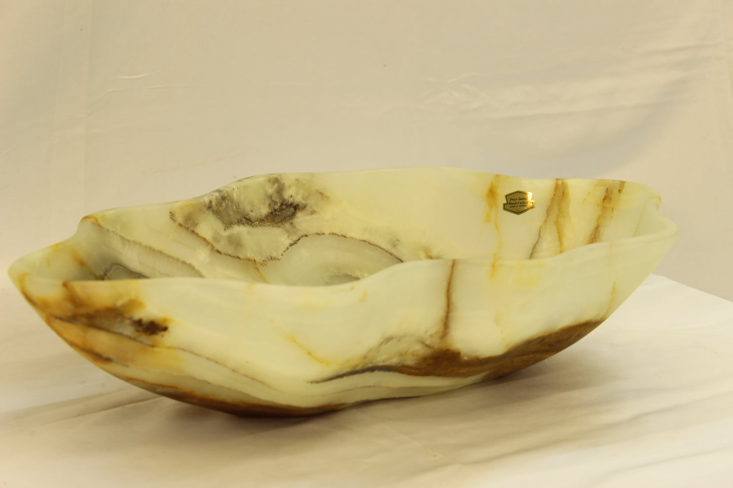 Brown Lynx Onyx Centerpiece