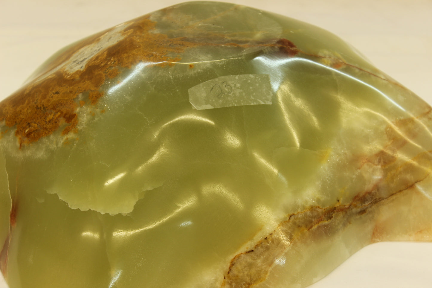Green Chameleon Onyx Centerpiece