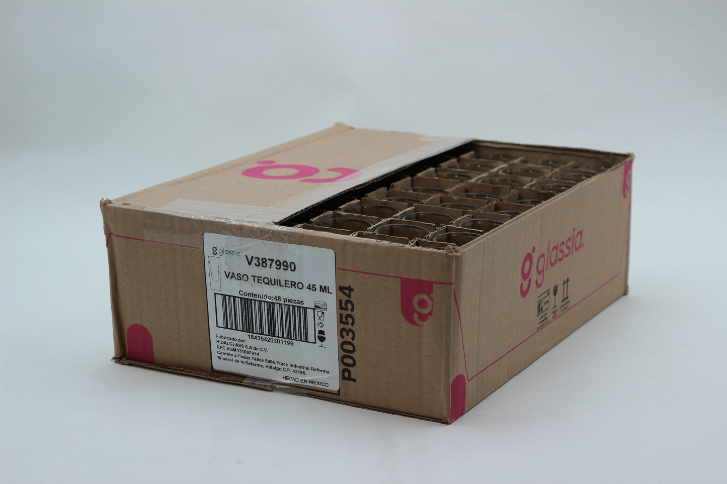 Vaso Tequilero 1.5oz Shot Glass – Case of 48