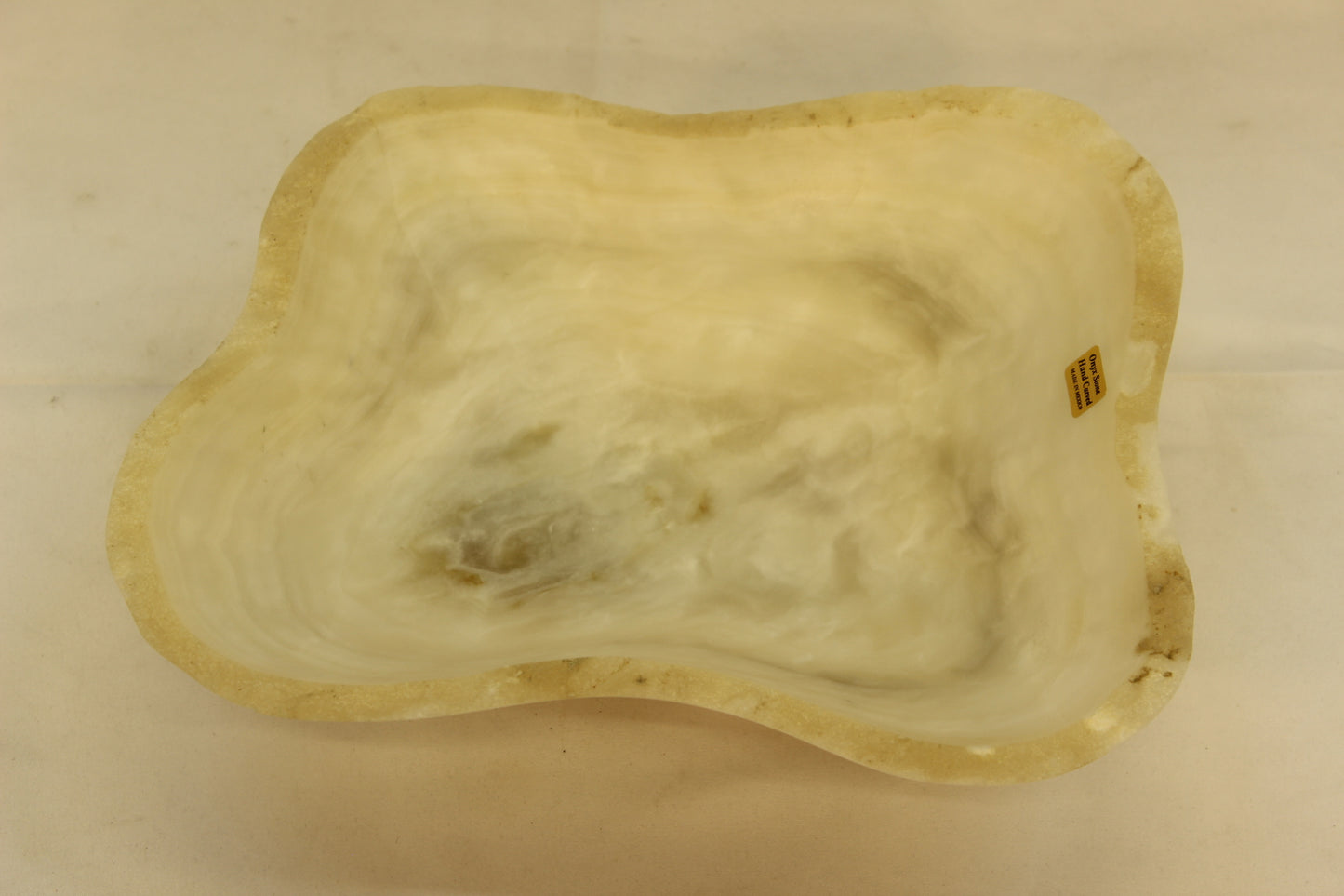 Beige Small Onyx Centerpiece