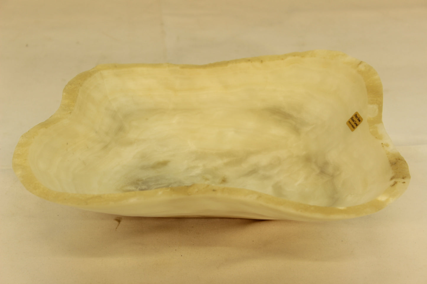 Beige Small Onyx Centerpiece