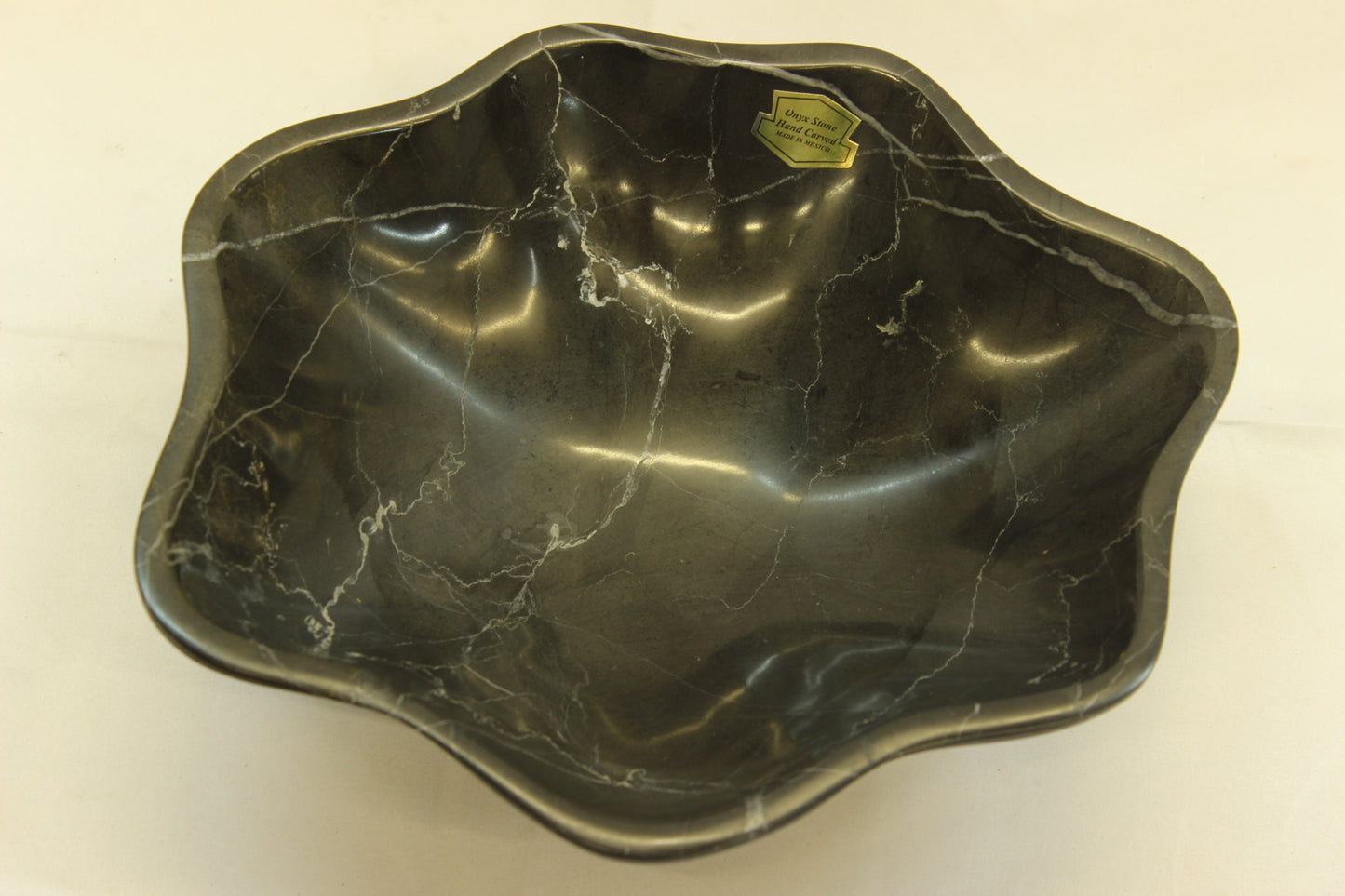 Black Cloud Marble Bowl