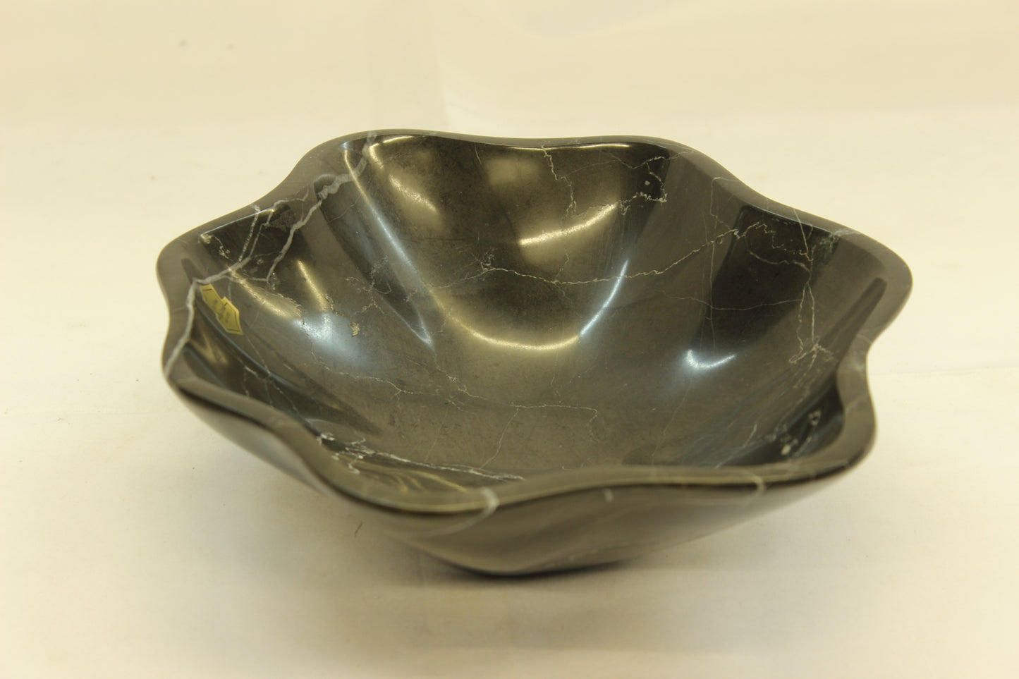 Black Cloud Marble Bowl