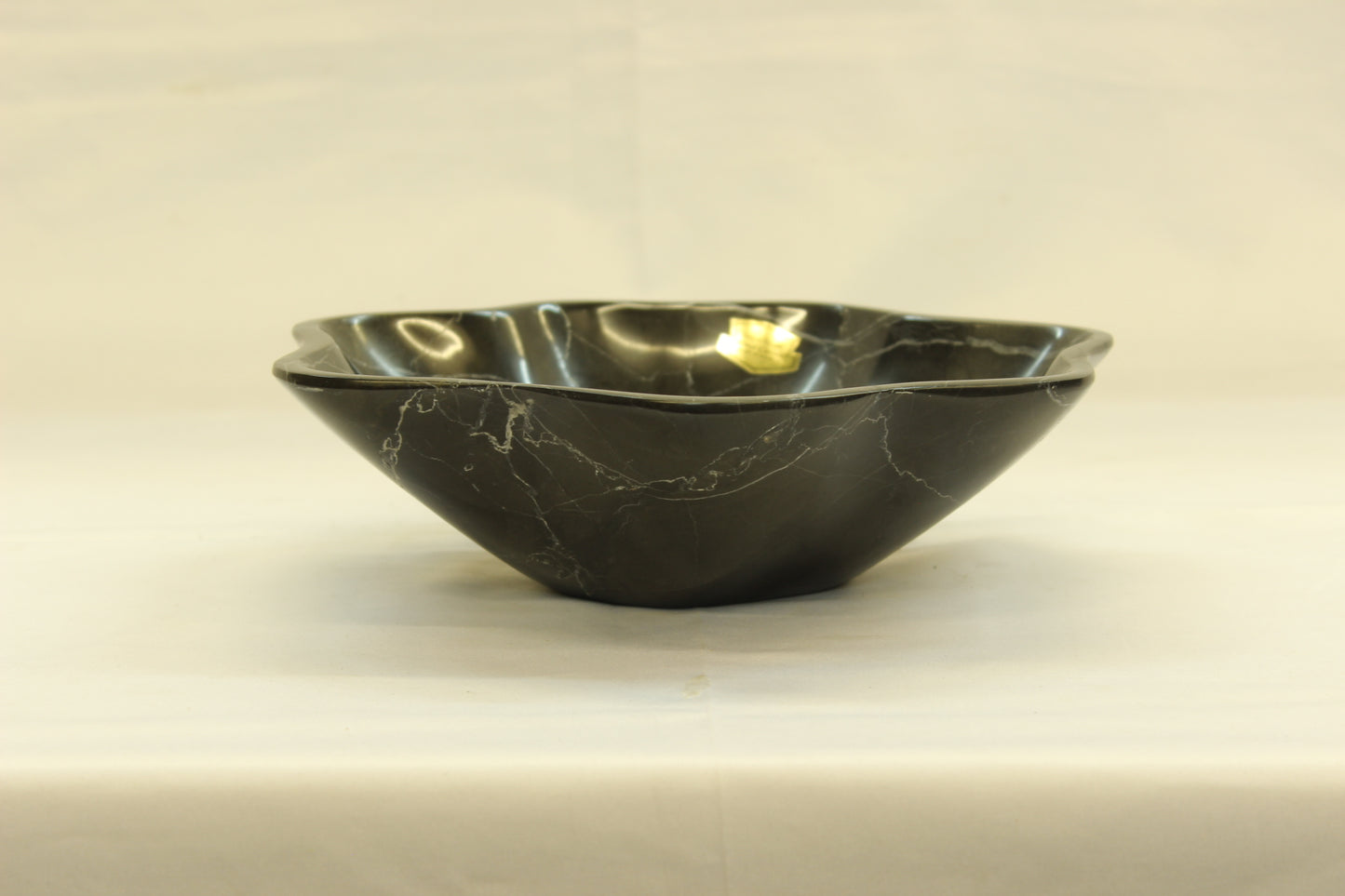 Black Cloud Marble Bowl