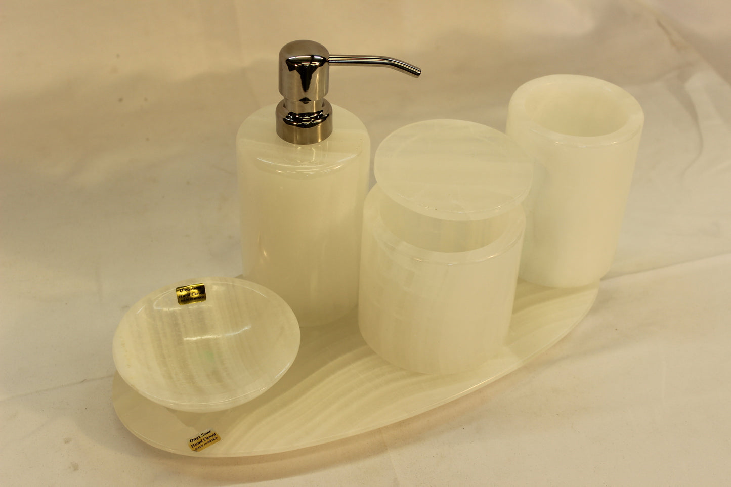 6pc Angelic Onyx Bath Accessory Set
