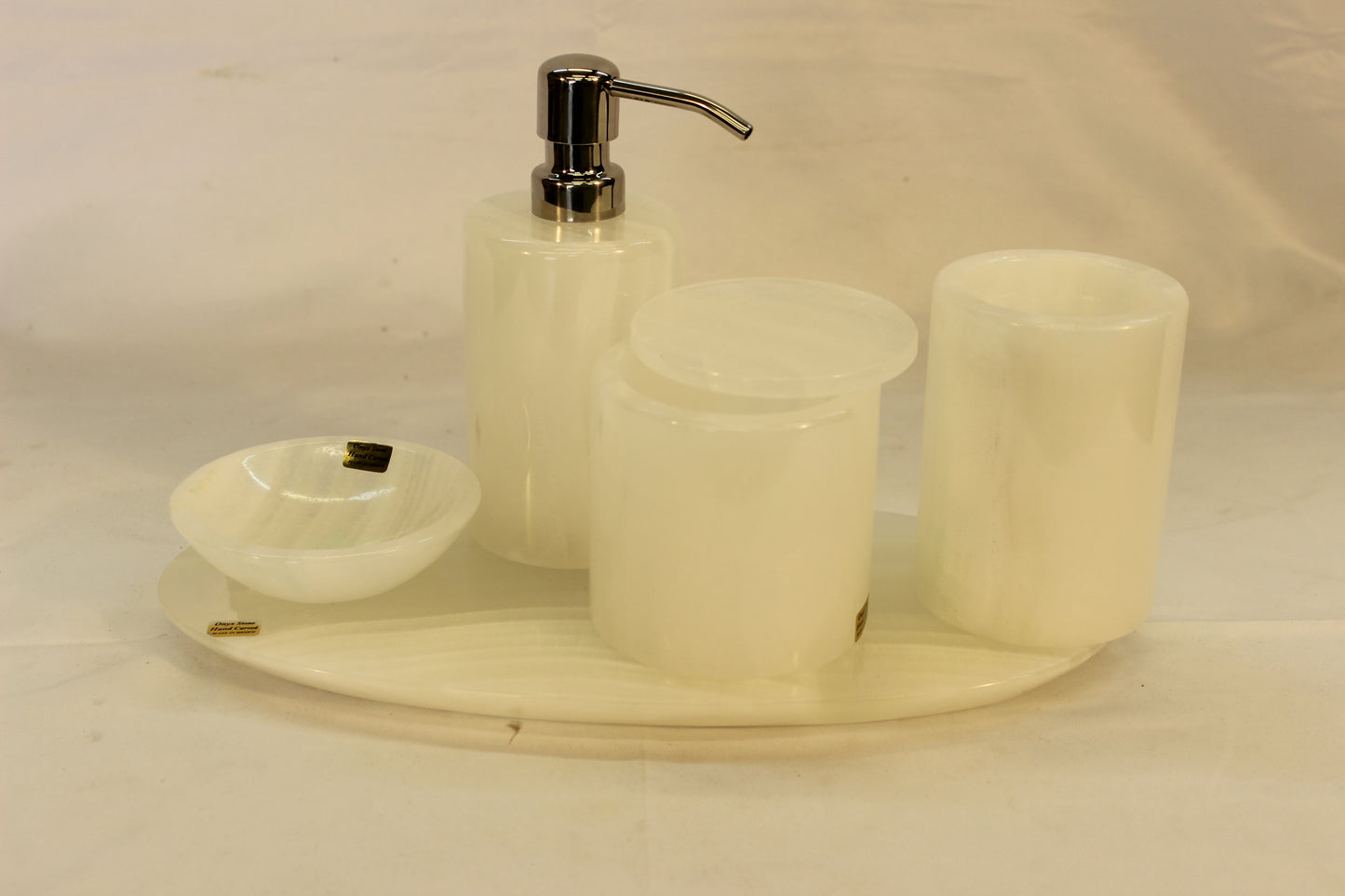 6pc Angelic Onyx Bath Accessory Set