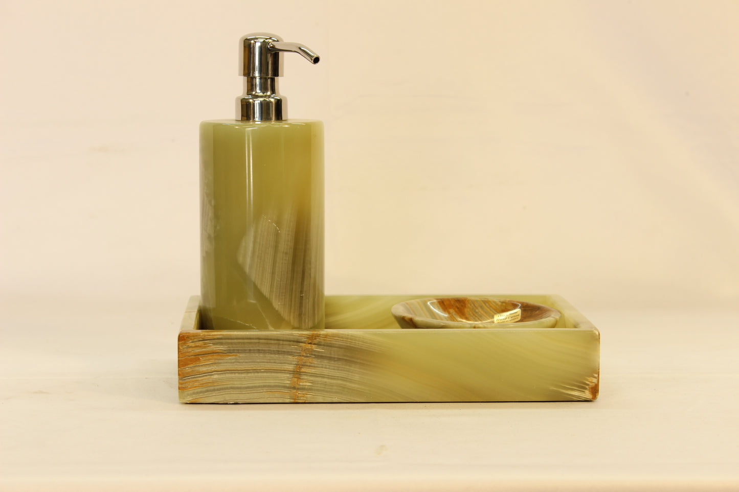 3pc Green Onyx Bath Accessory Set