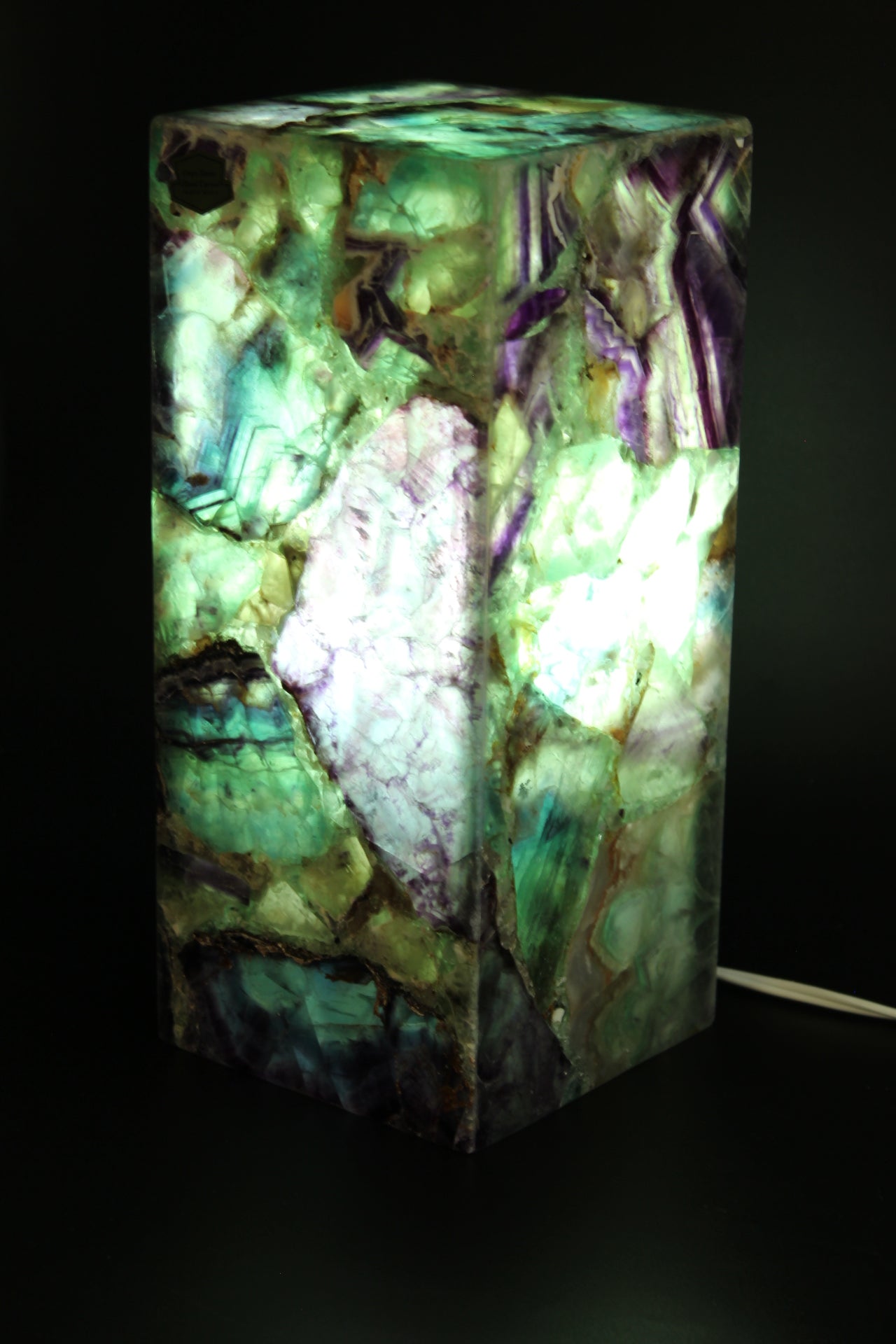 Emerald Galaxy Fluorite Lamp