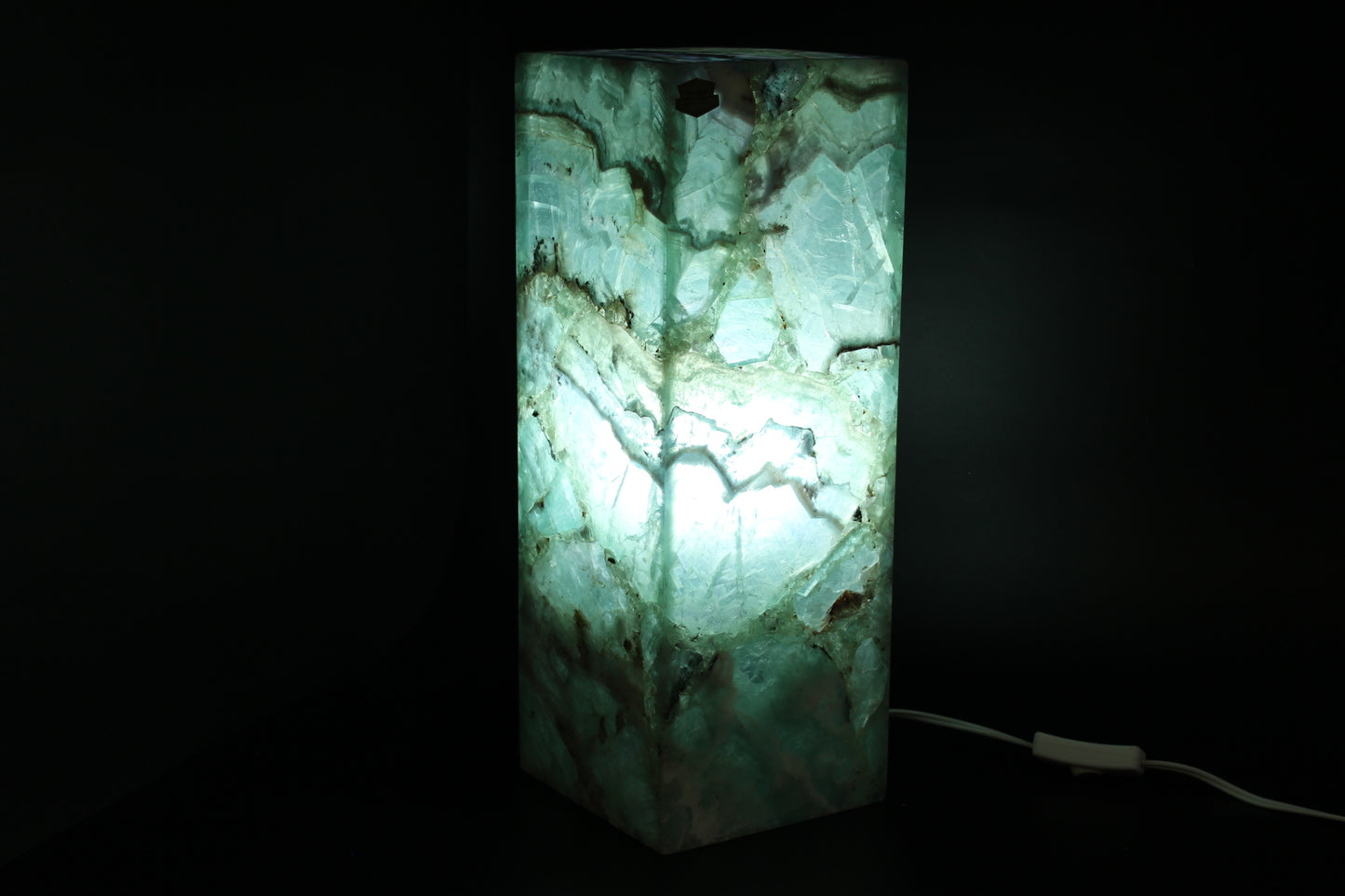 Jade Nebula Fluorite Lamp