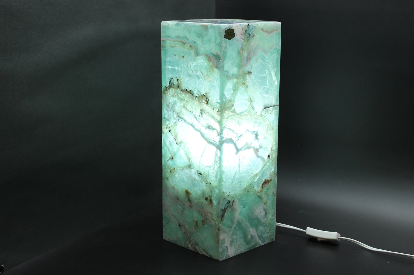 Jade Nebula Fluorite Lamp