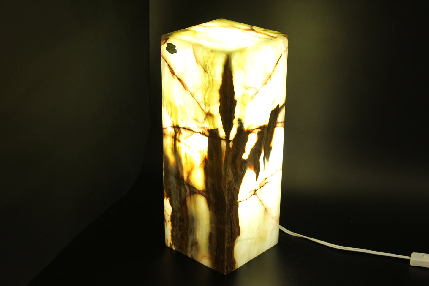 Rusted Woodland Onyx Lamp