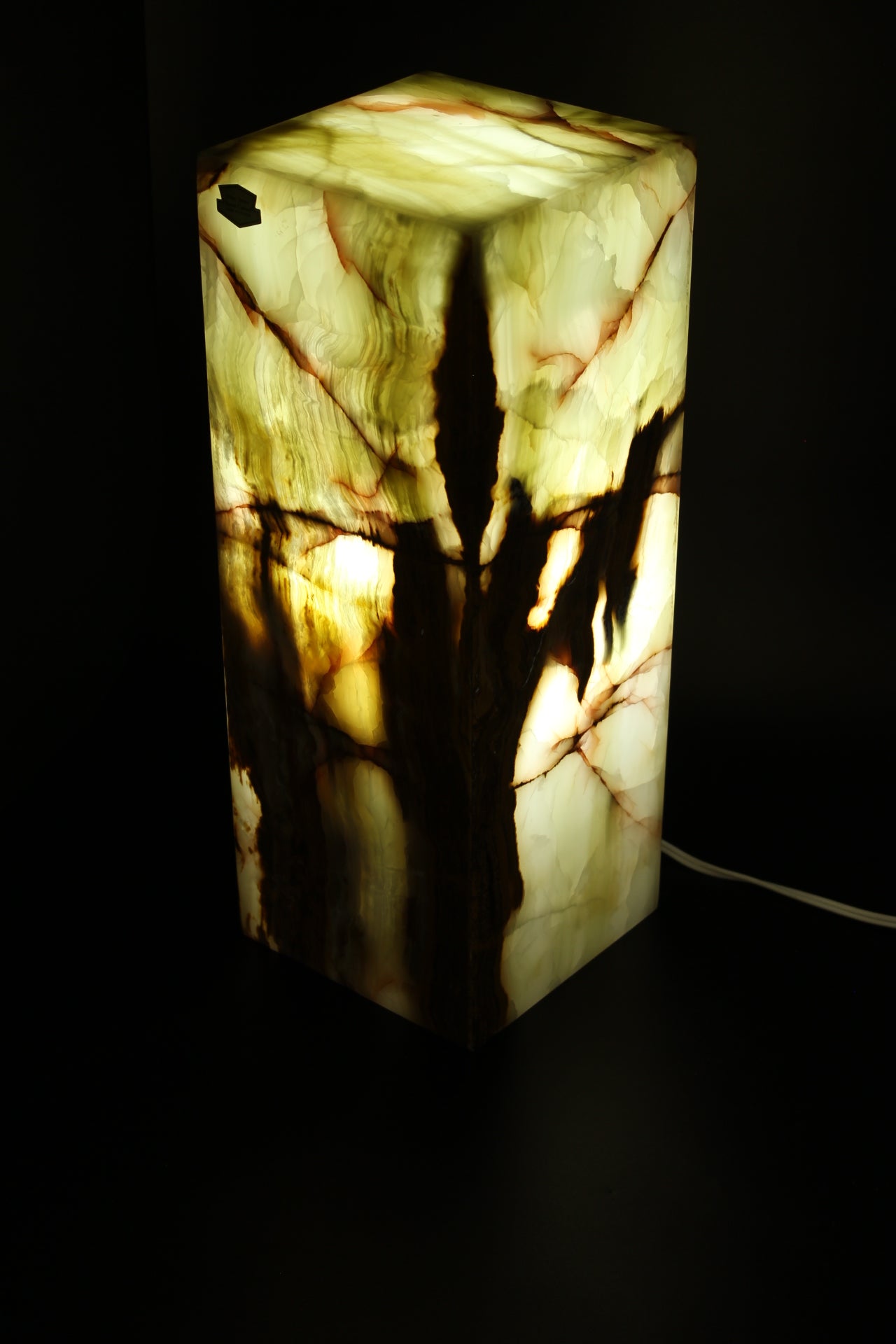 Rusted Woodland Onyx Lamp