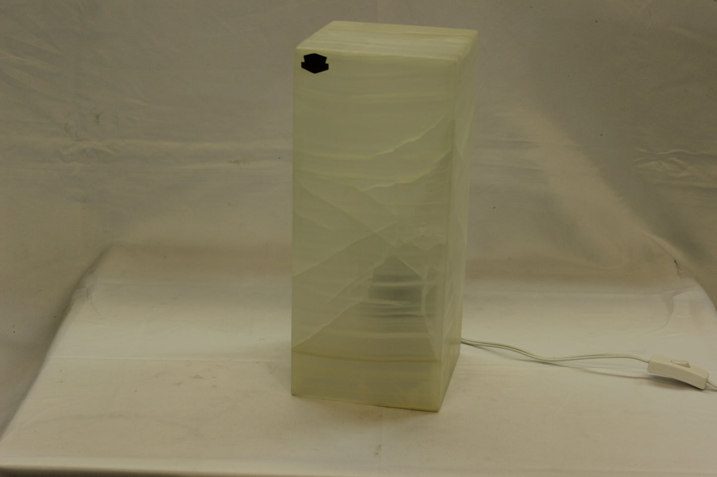 Kinetic White Onyx Lamp
