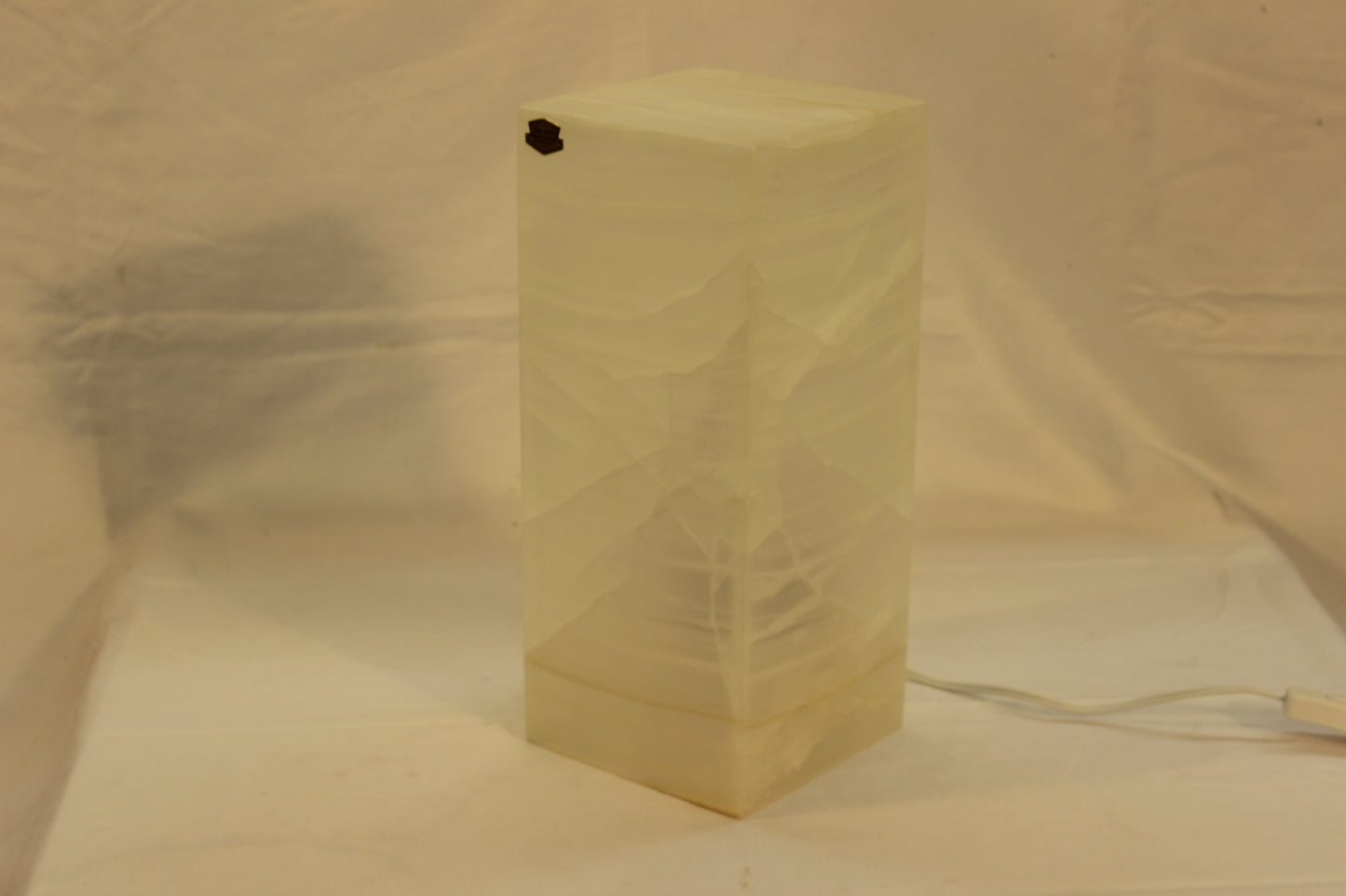 Kinetic White Onyx Lamp