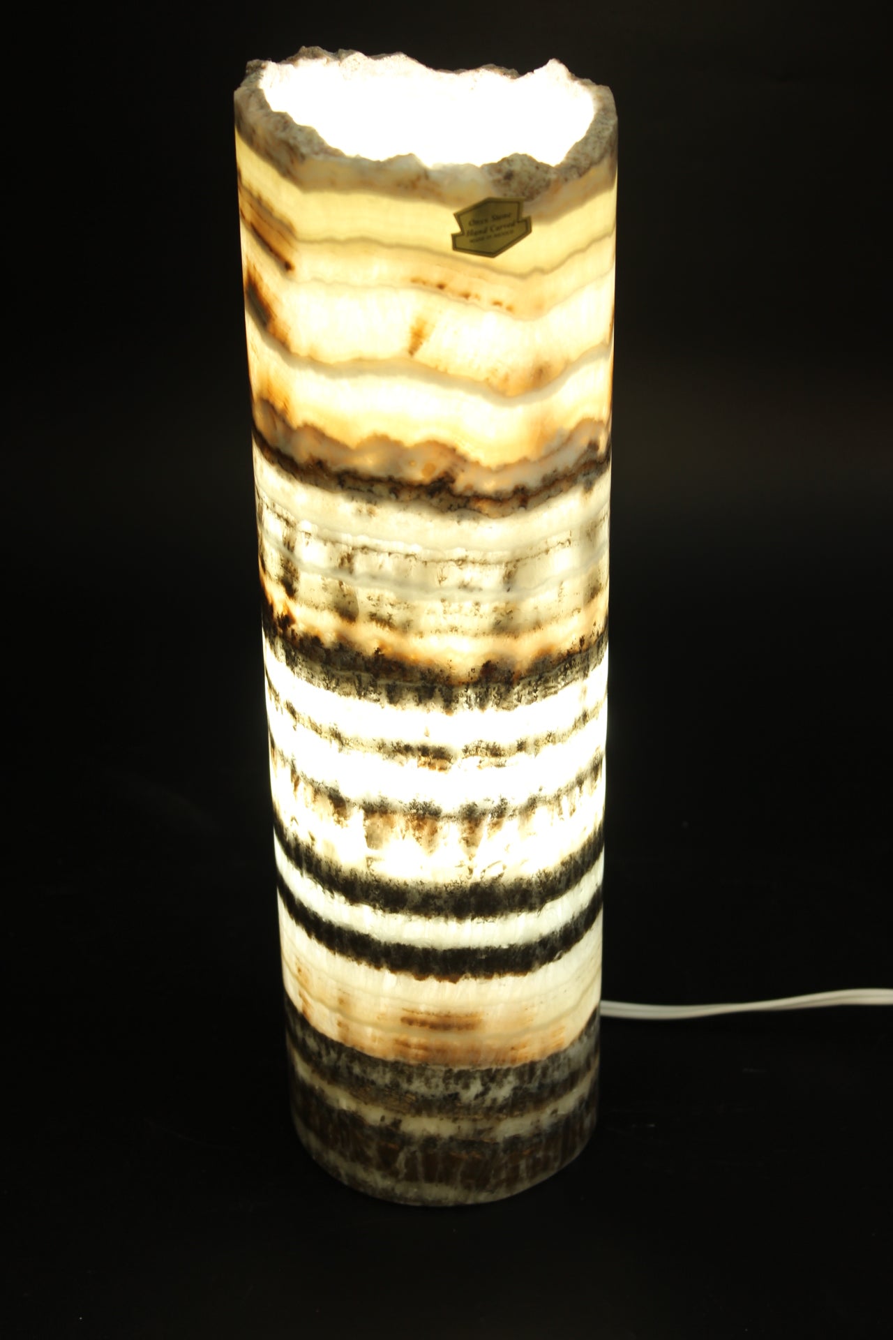 Scarlet Threshold Onyx Lamp