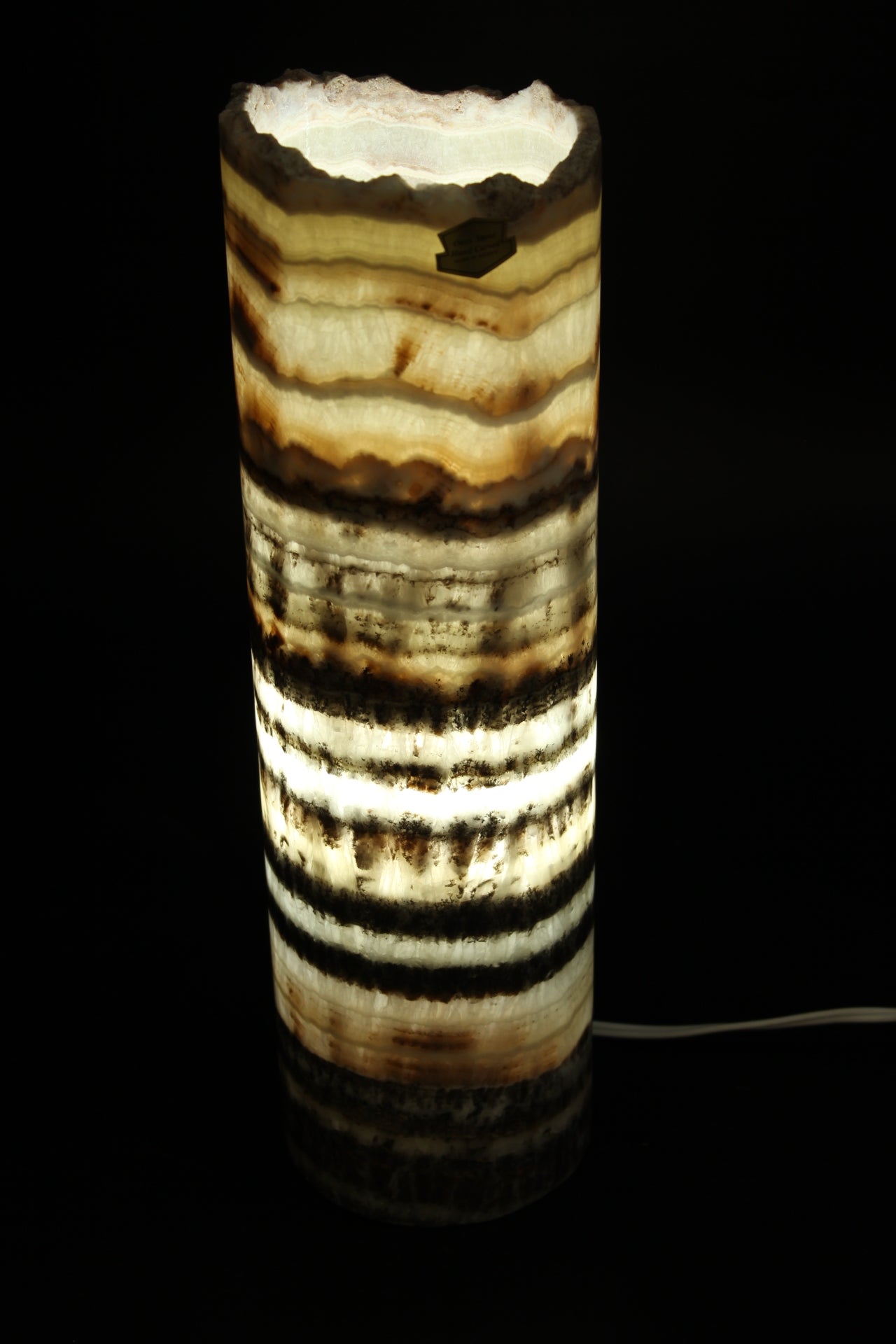 Scarlet Threshold Onyx Lamp