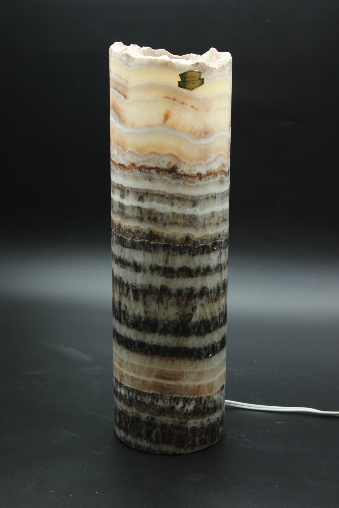 Scarlet Threshold Onyx Lamp