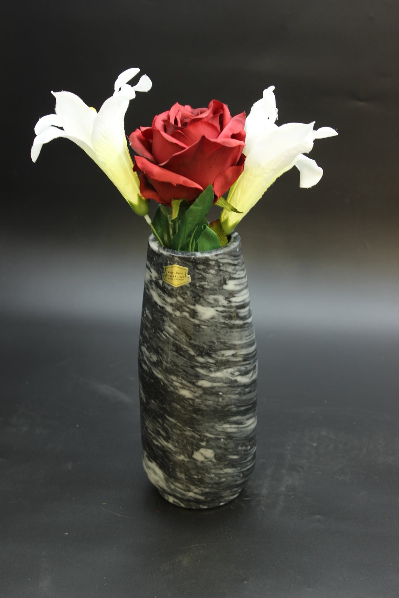 Black Marble Vase