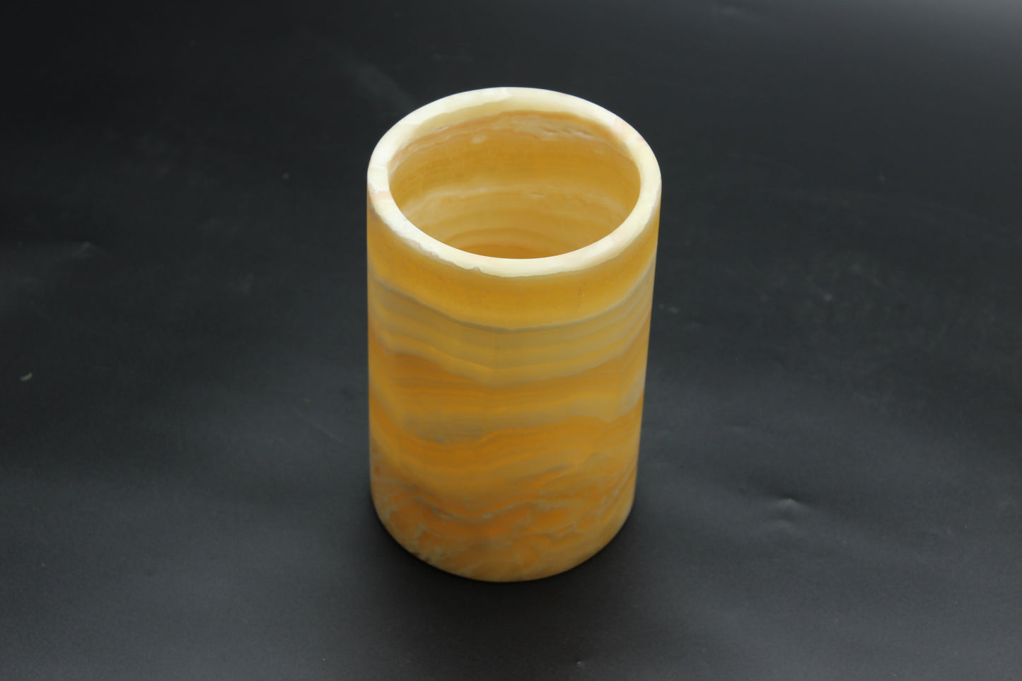 Orange&White Onyx Vase