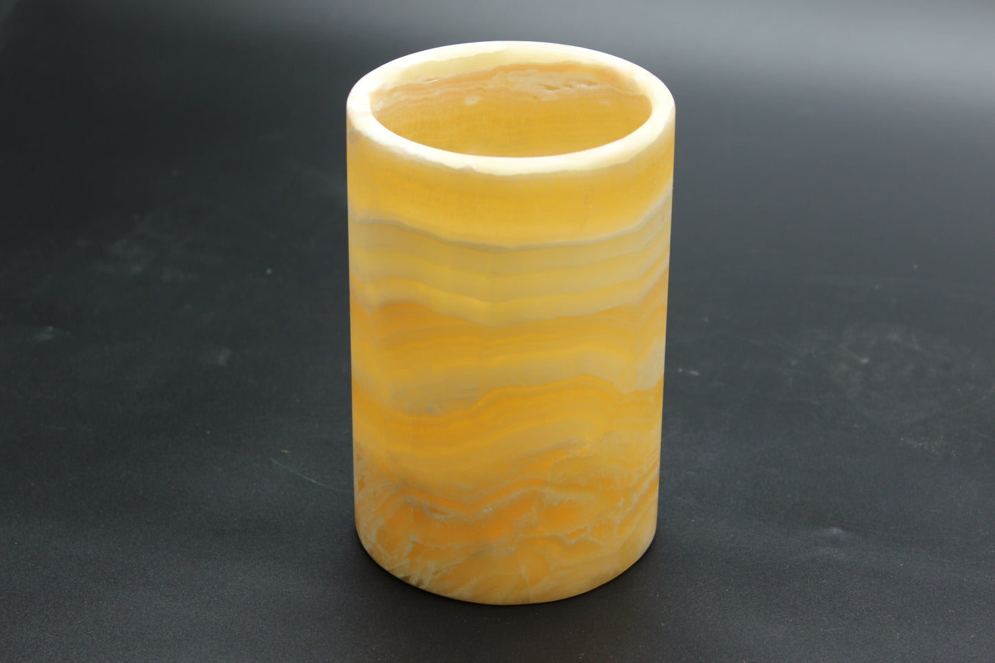 Orange&White Onyx Vase