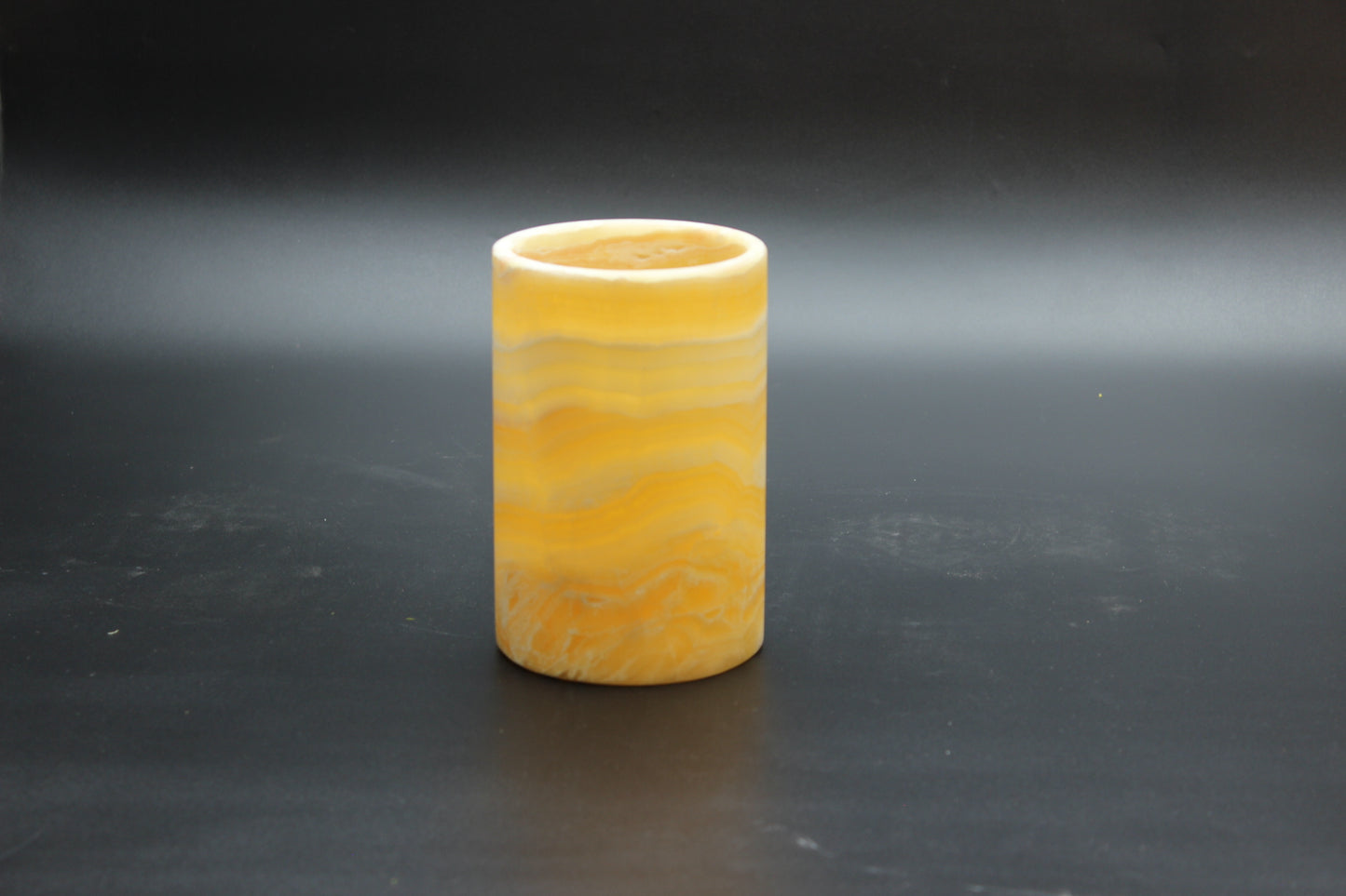 Orange&White Onyx Vase