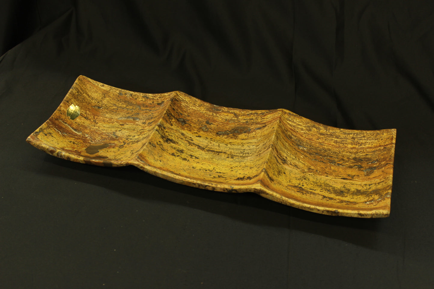 Red Travertino Decor & Dip Tray