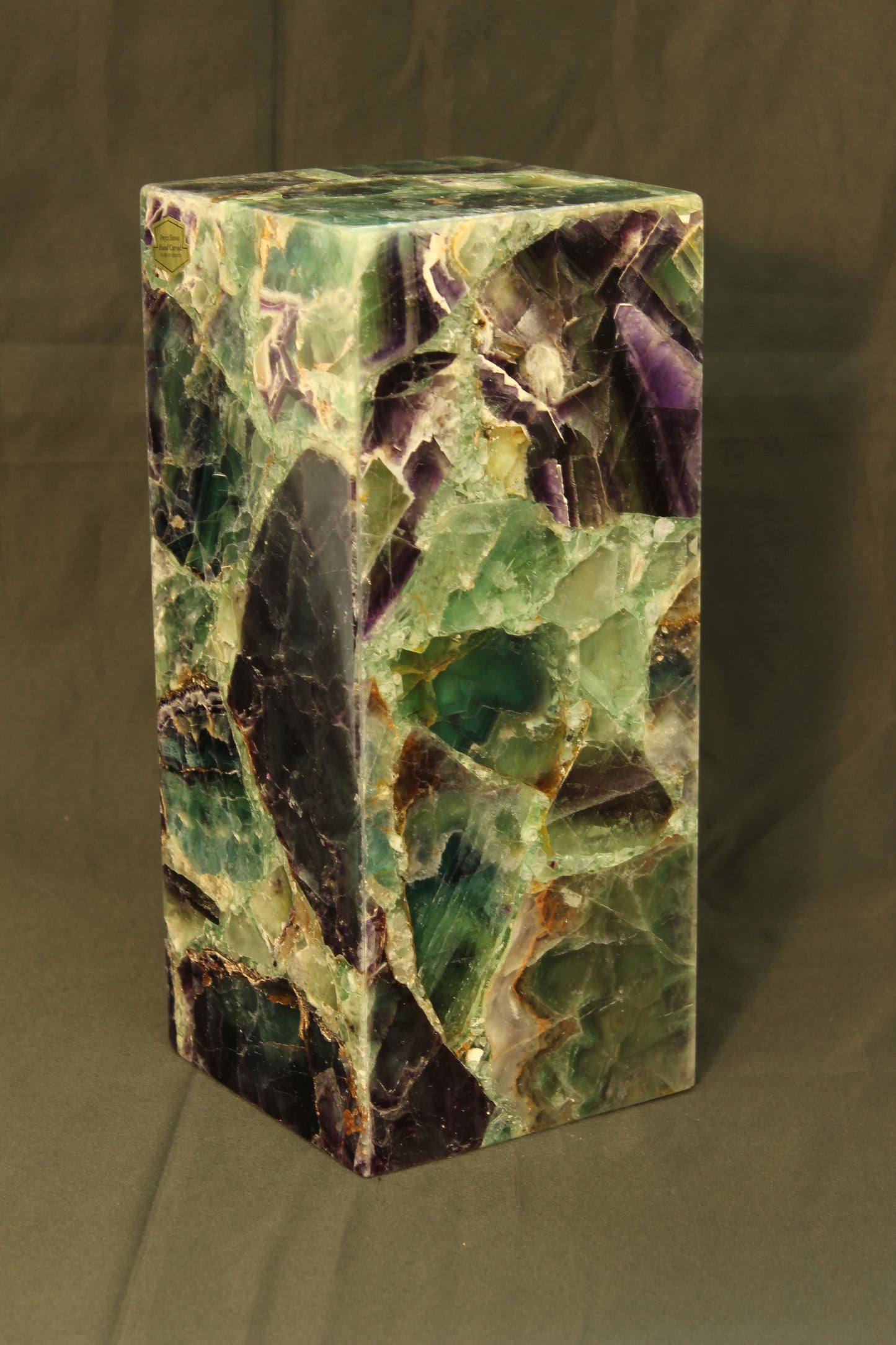 Emerald Galaxy Fluorite Lamp