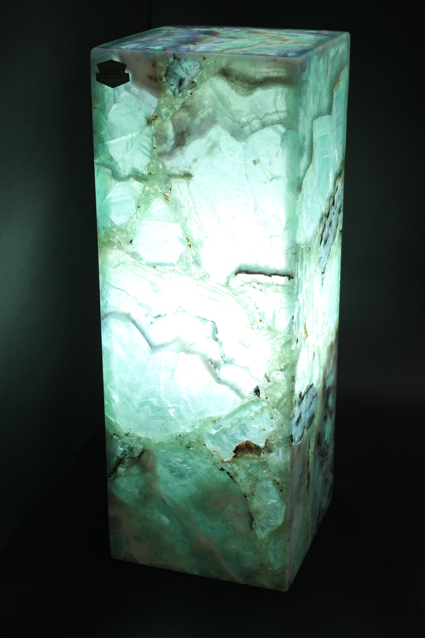 Jade Nebula Fluorite Lamp