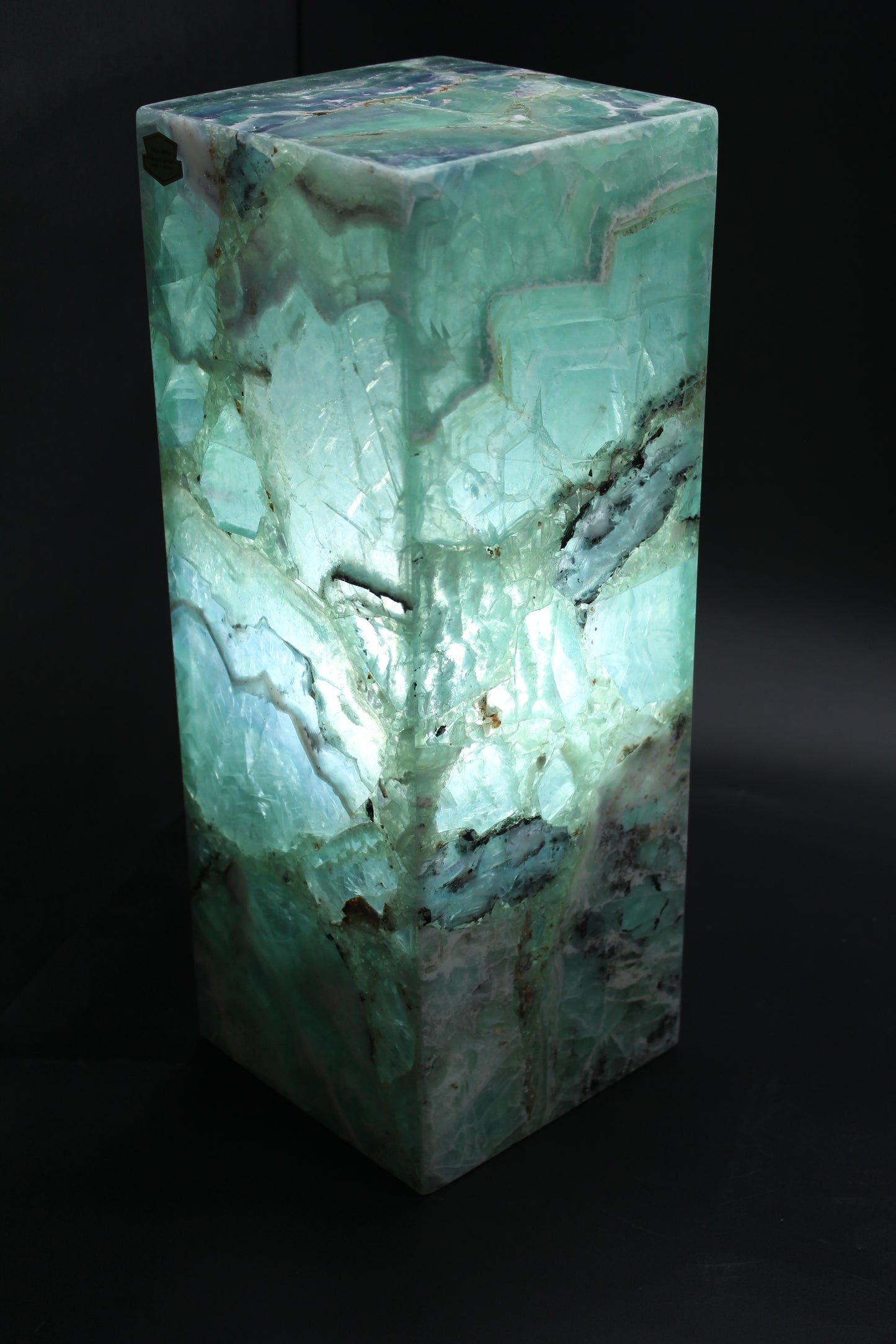 Jade Nebula Fluorite Lamp