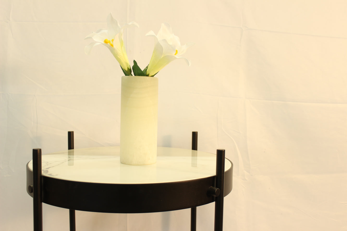 Beige Small Onyx Vase