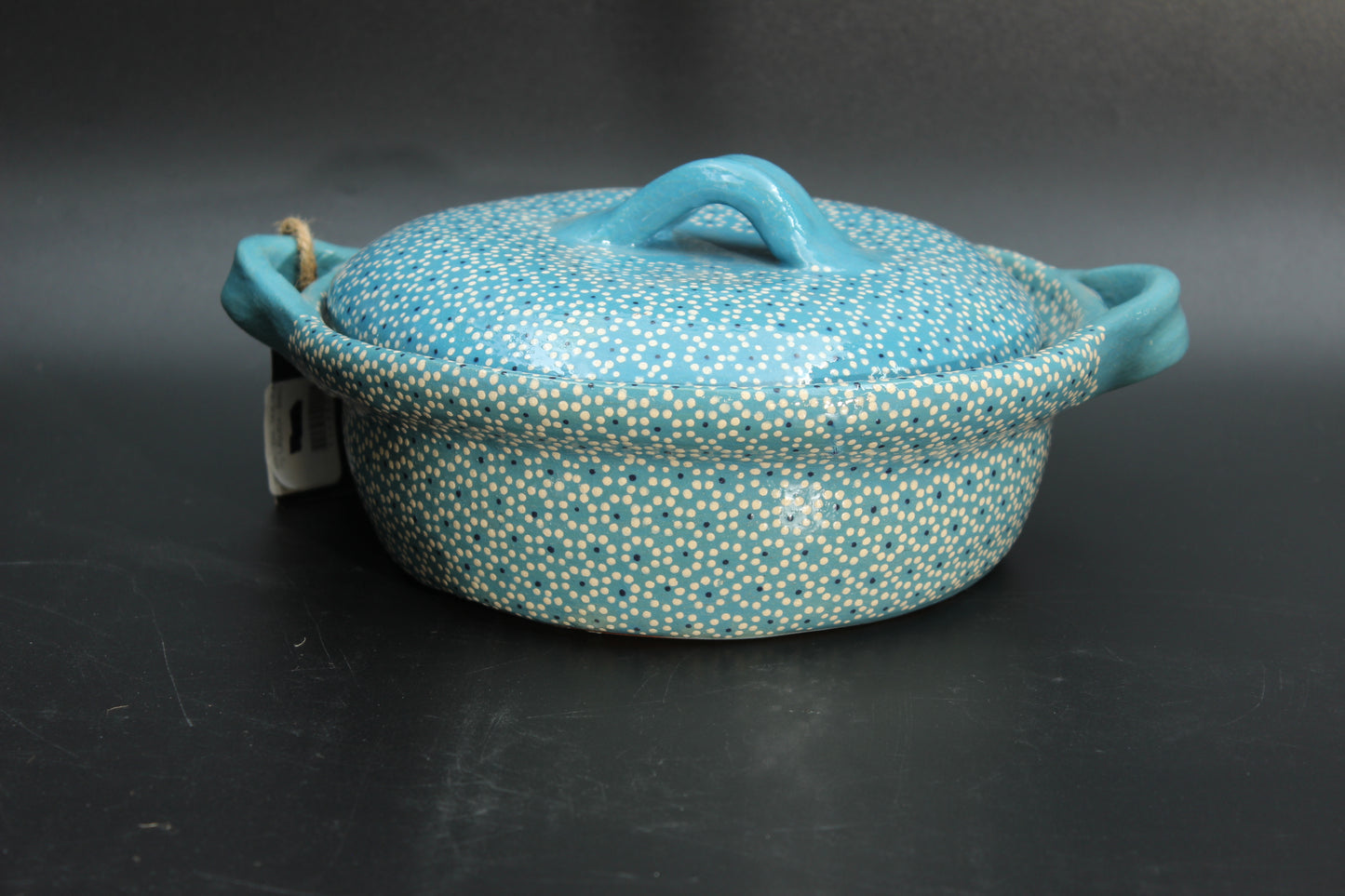 1QT Turquoise Clay Rice Bowl