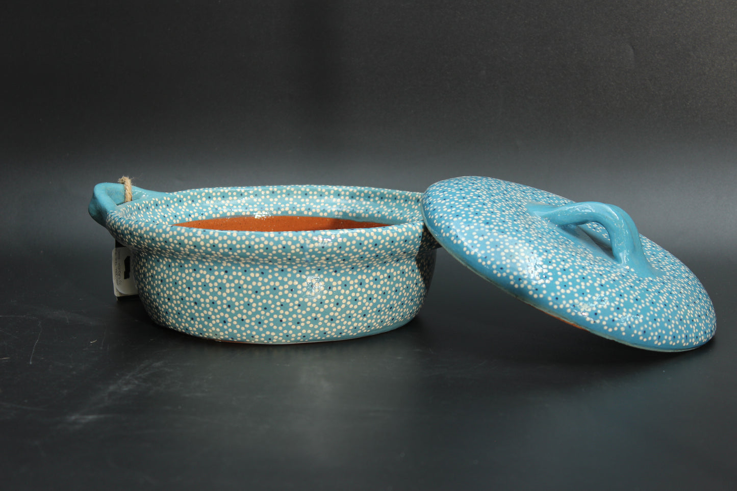 1QT Turquoise Clay Rice Bowl