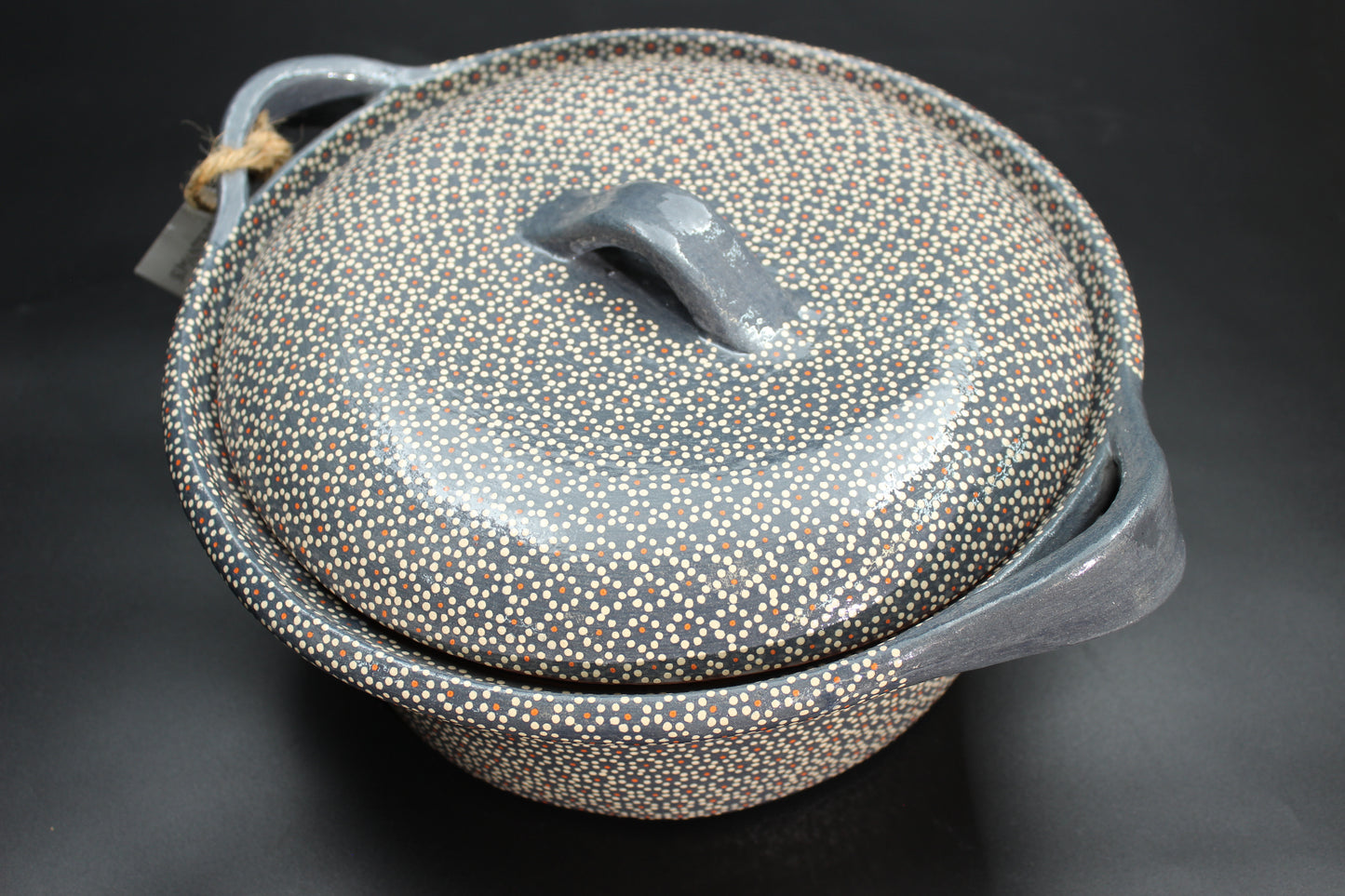 4.5QT Lead Grey Clay Rice Bowl