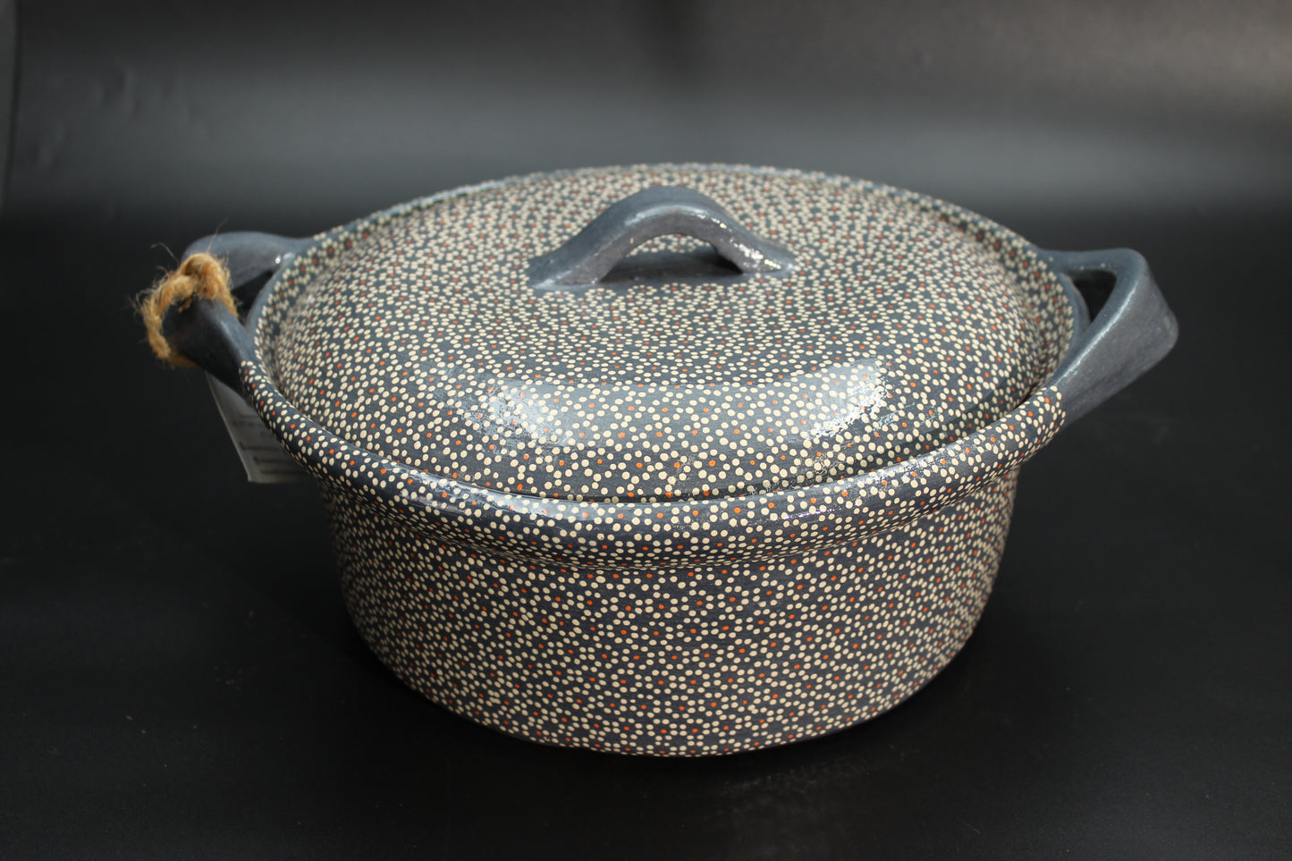 4.5QT Lead Grey Clay Rice Bowl