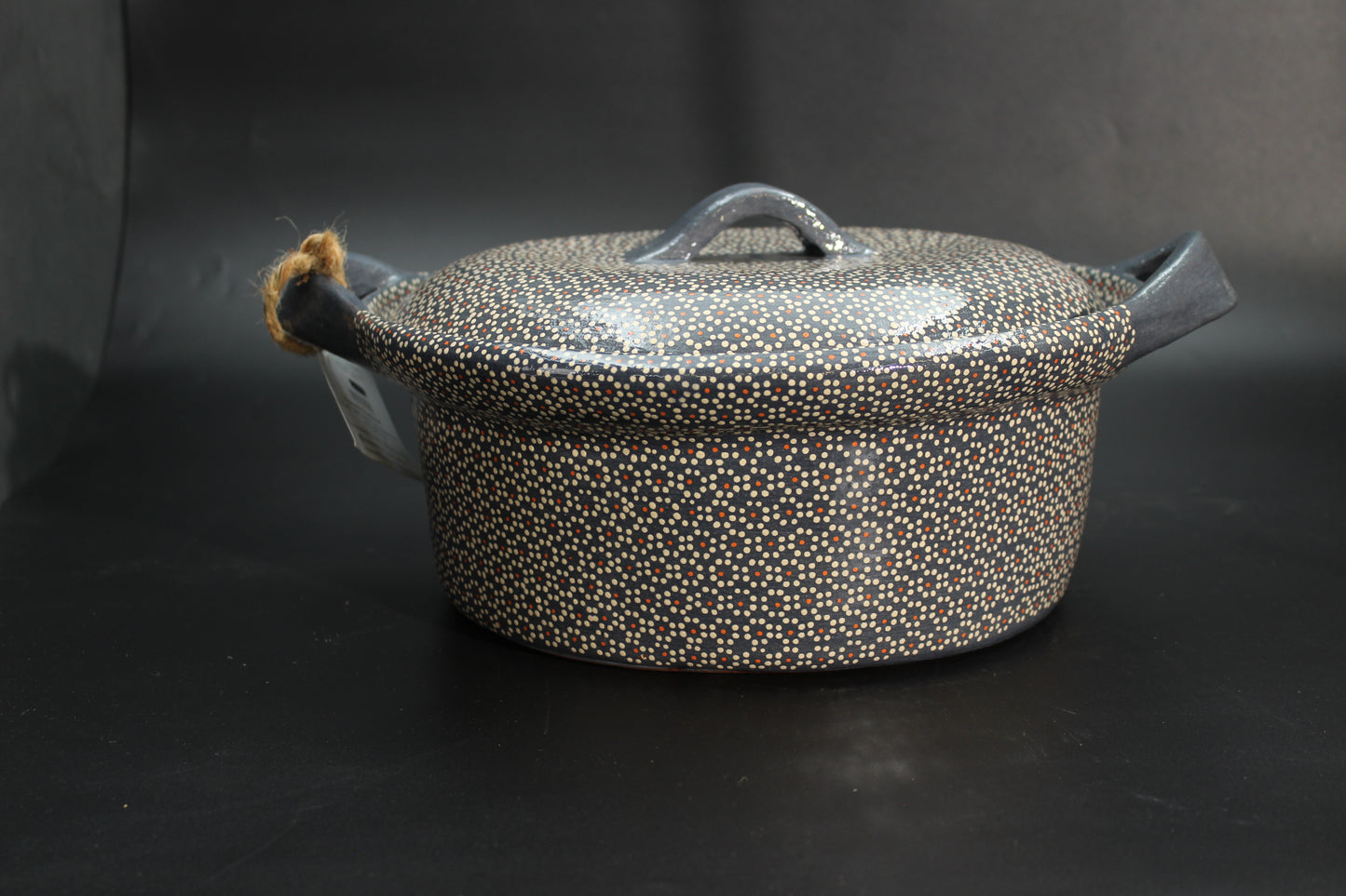 4.5QT Lead Grey Clay Rice Bowl