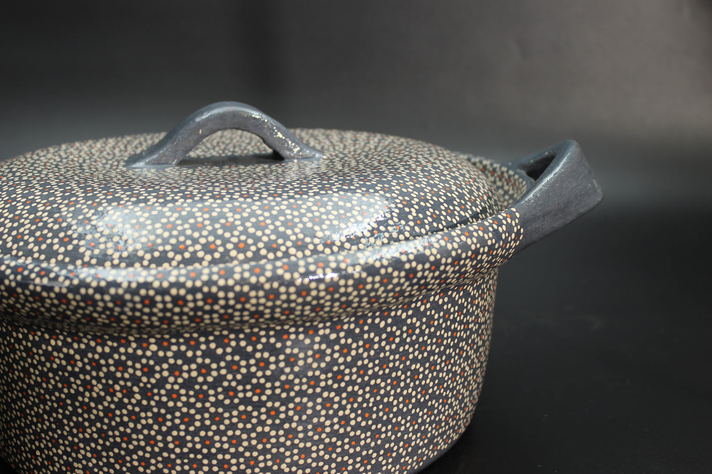 4.5QT Lead Grey Clay Rice Bowl