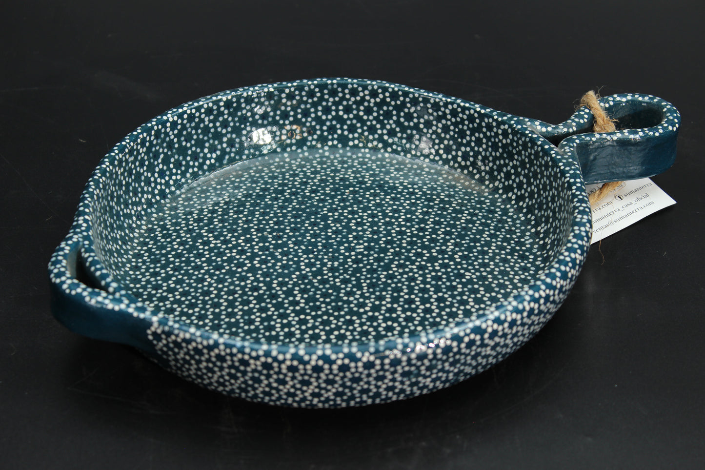 8" Baltic Blue Clay Frying Pan