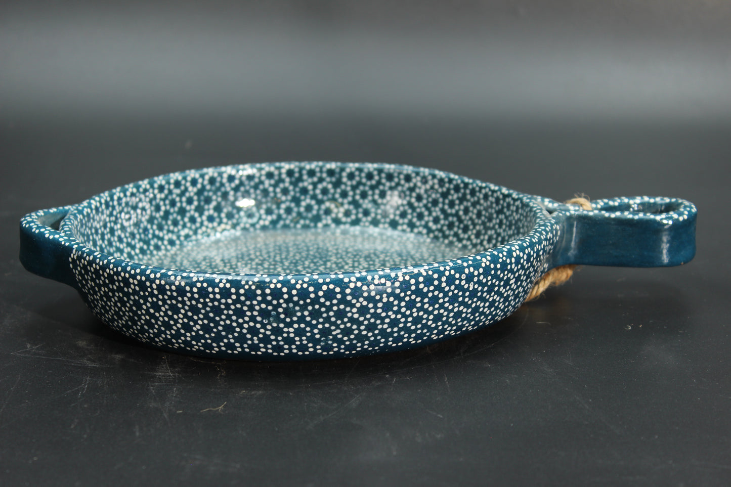8" Baltic Blue Clay Frying Pan