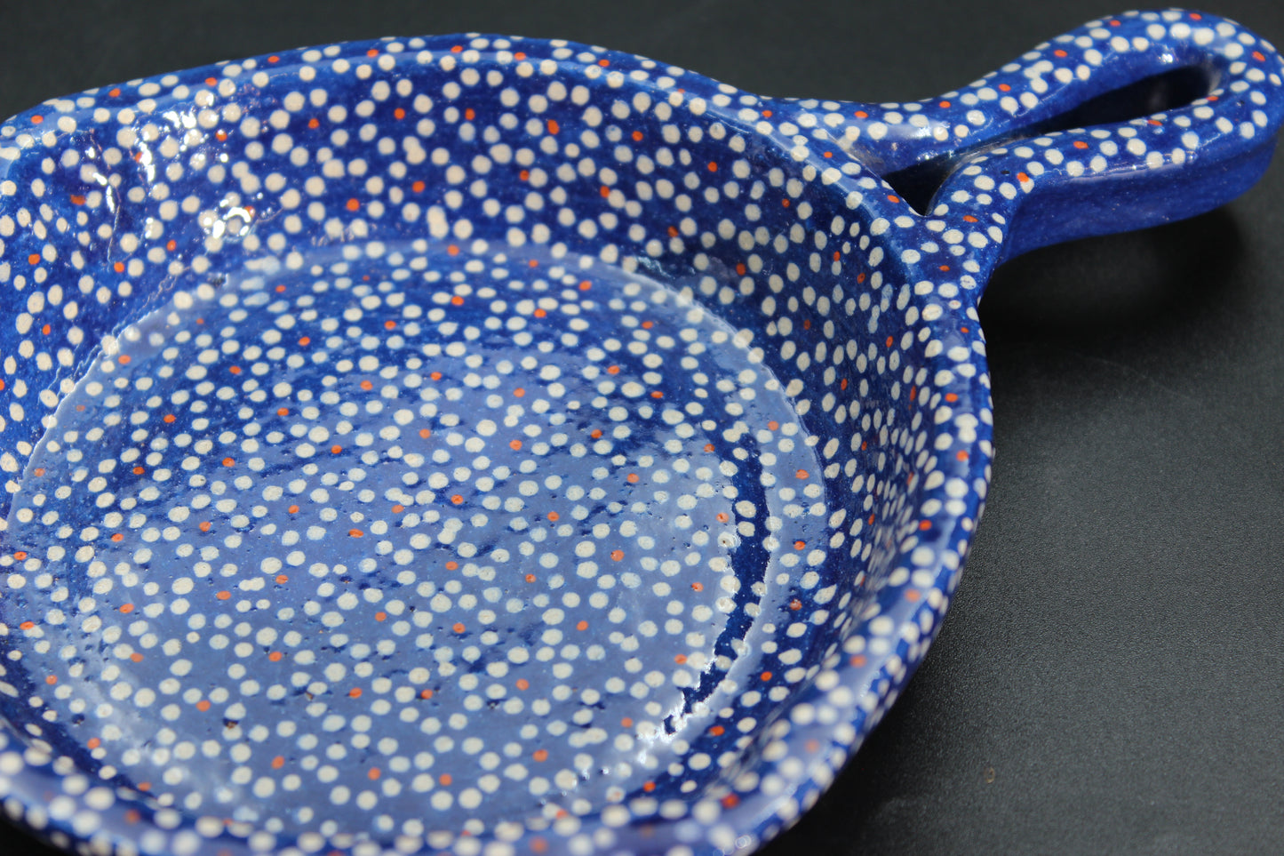 4" Blue Clay Mini Frying Pan