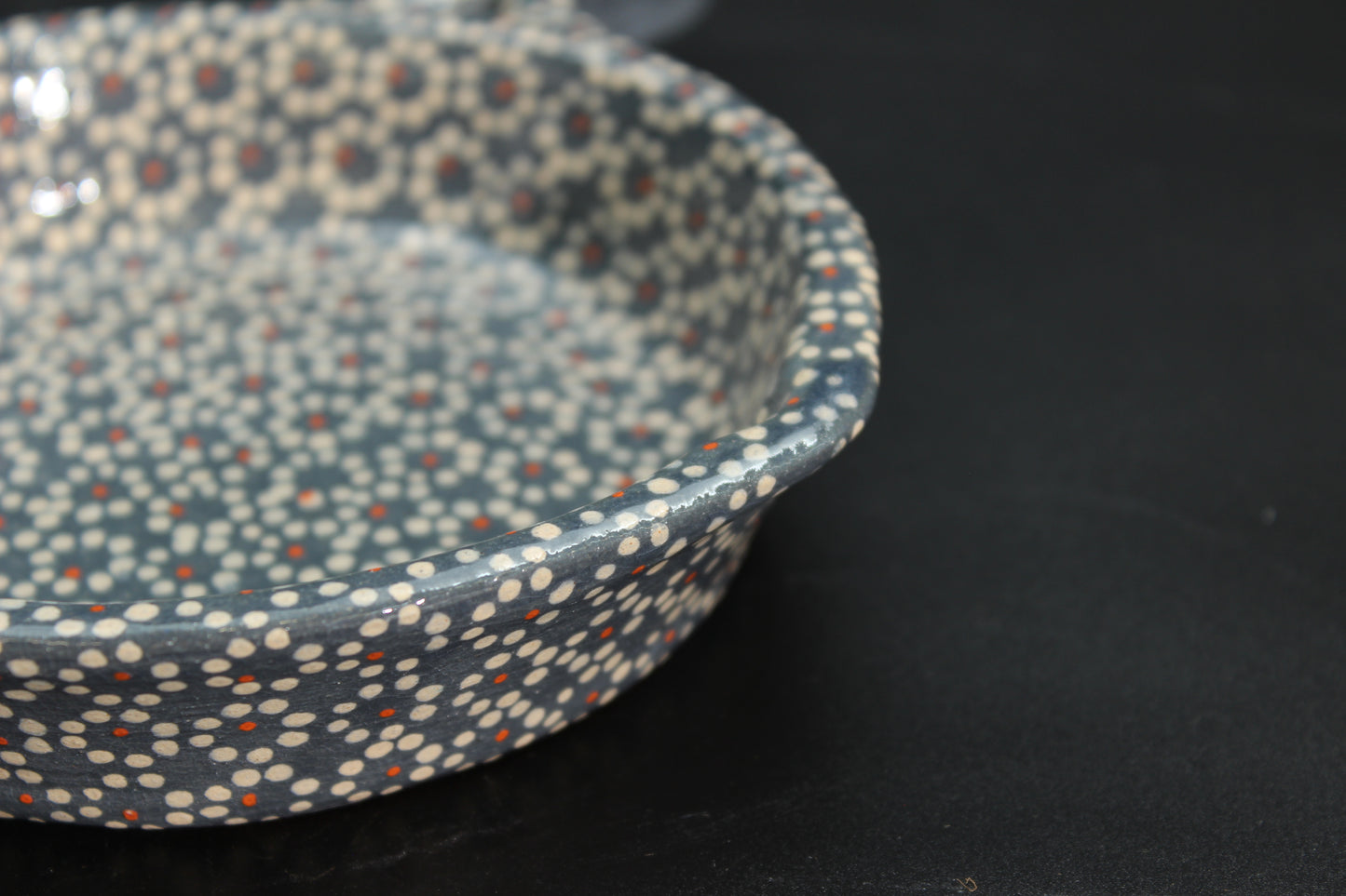 4" Lead Grey Clay Mini Frying Pan