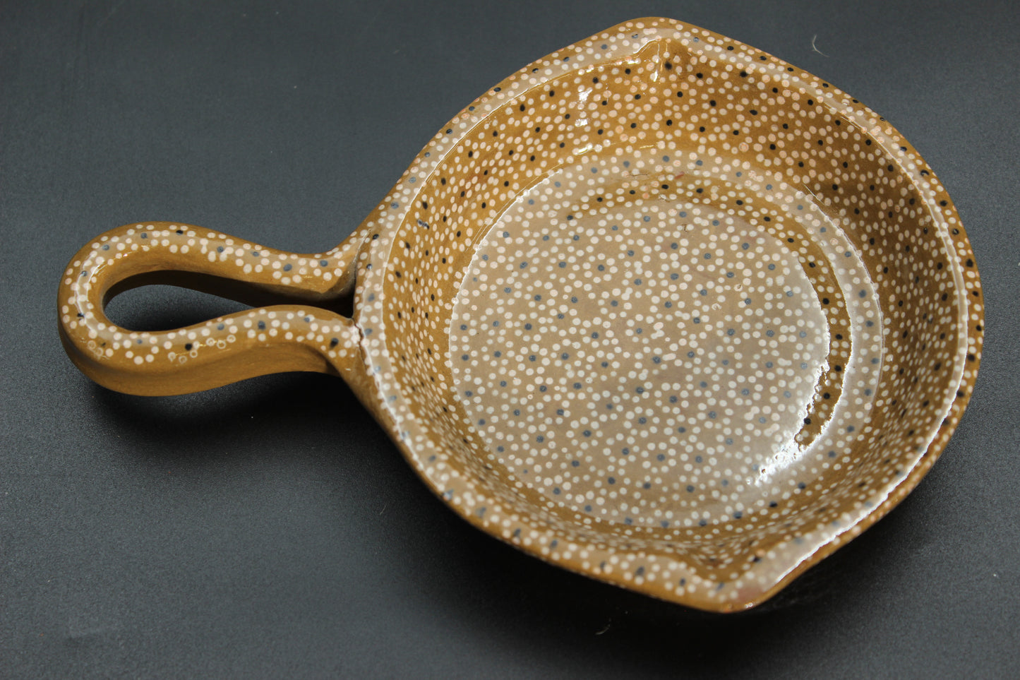 4" Mustard Clay Mini Frying Pan