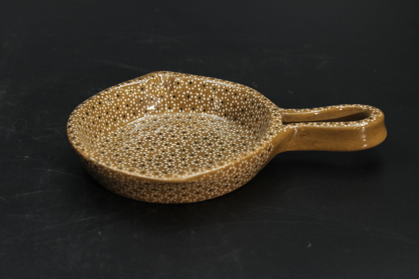4" Mustard Clay Mini Frying Pan