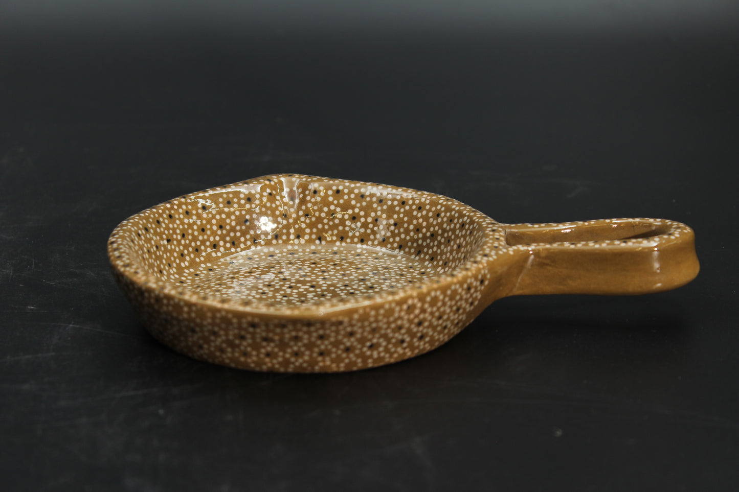 4" Mustard Clay Mini Frying Pan