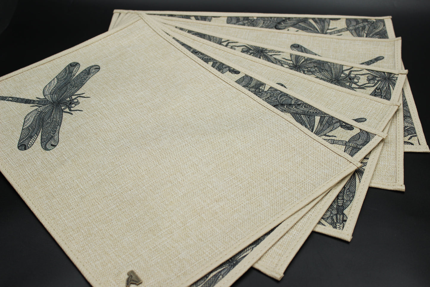 Hemp Dragonfly Placemat Set (Set of 6)