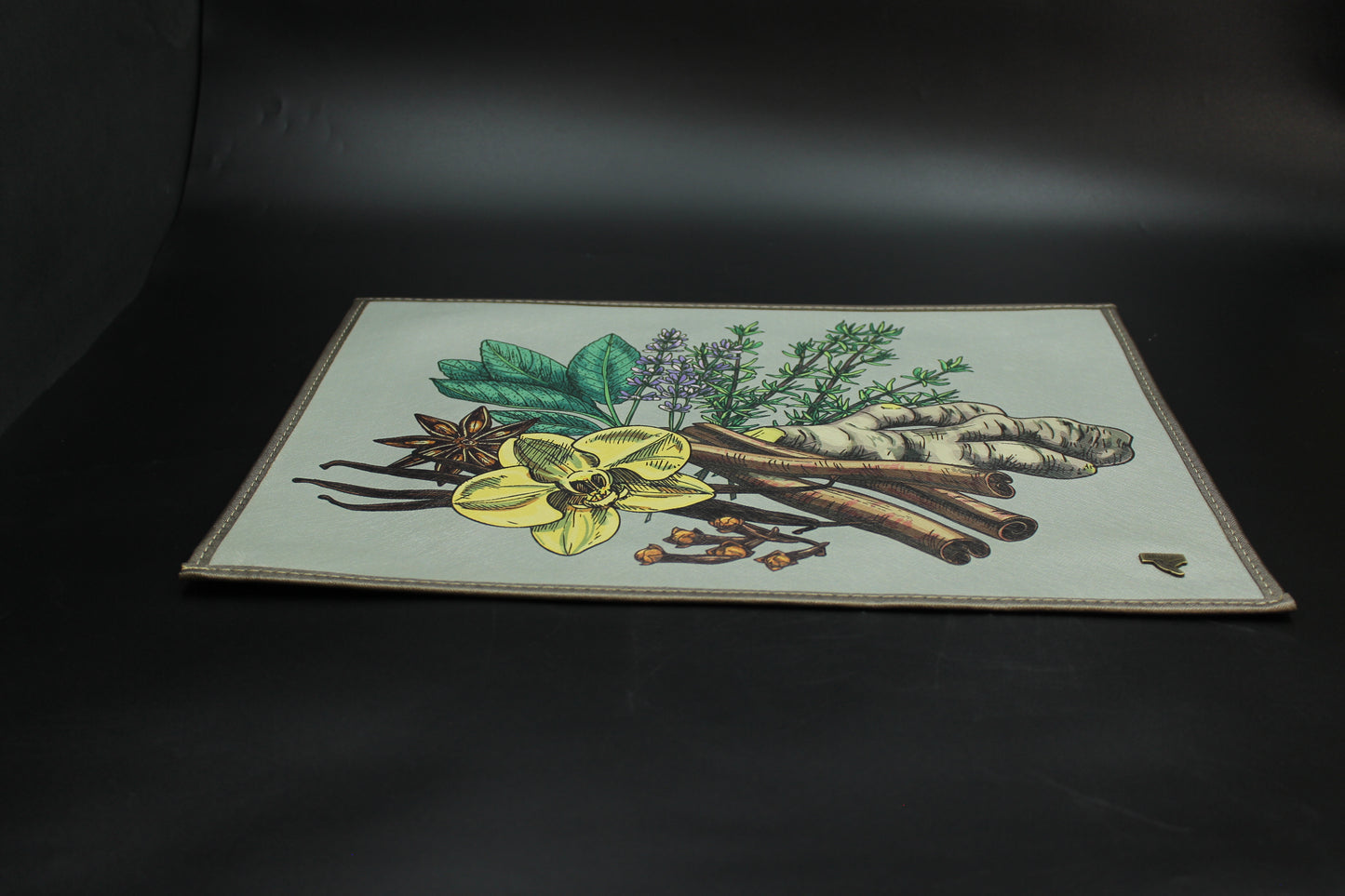 Grey Moss & Herbs Placemat Set (Set of 6)