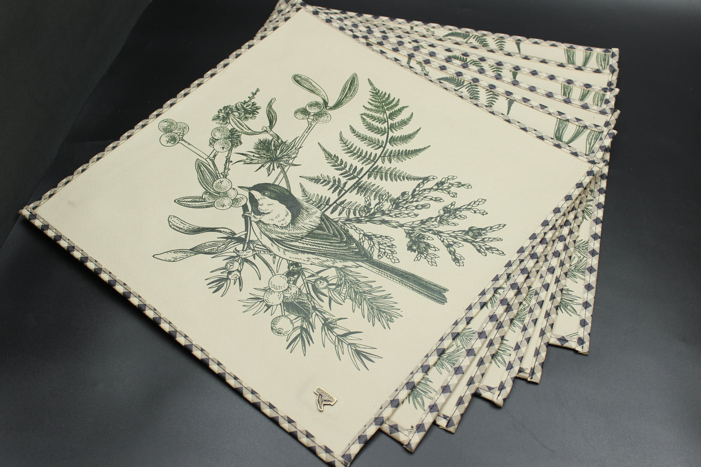 Green Foliage Placemat Set (Set of 6)