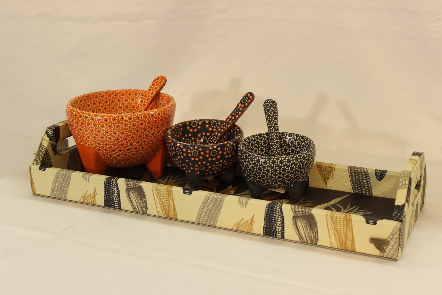 Beige Cornfield Serving Tray