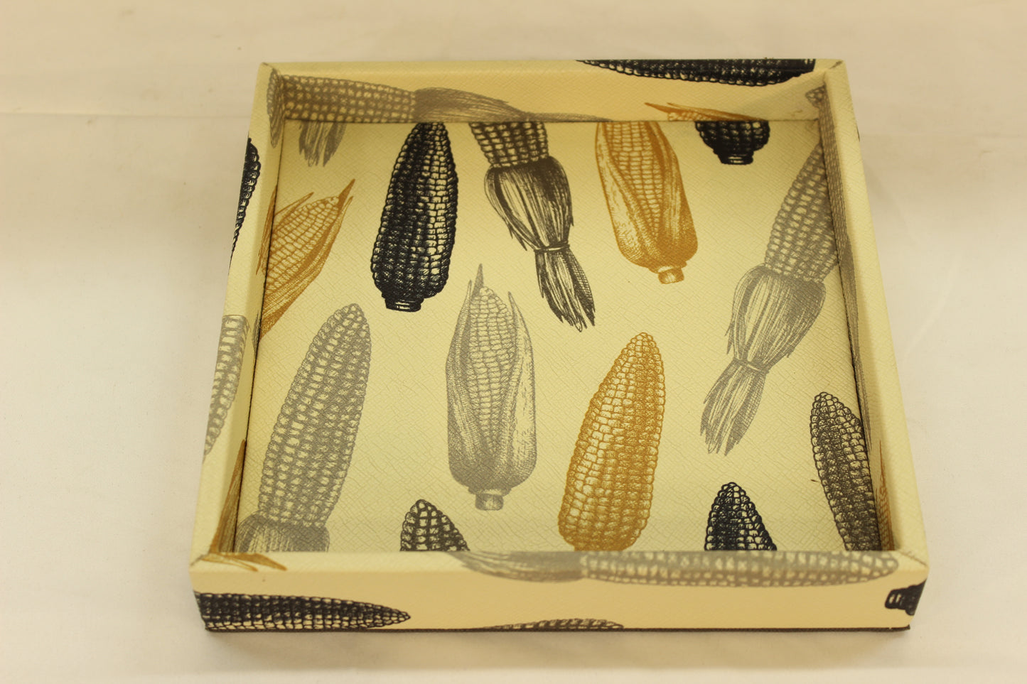 Beige Cornfield Small Decor Tray