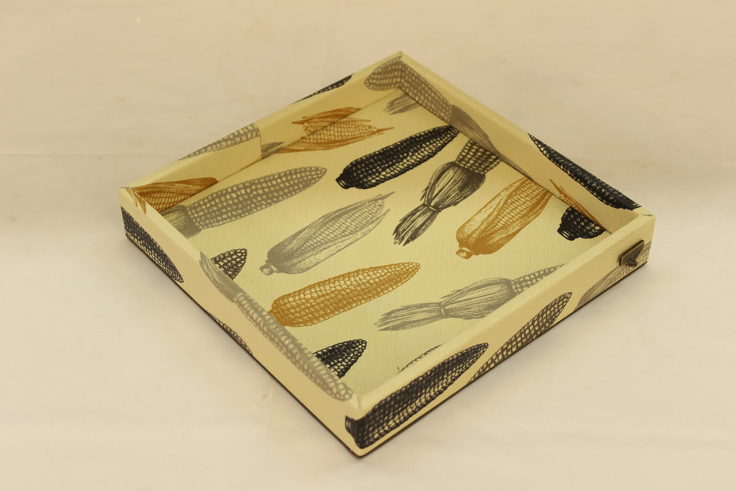 Beige Cornfield Small Decor Tray