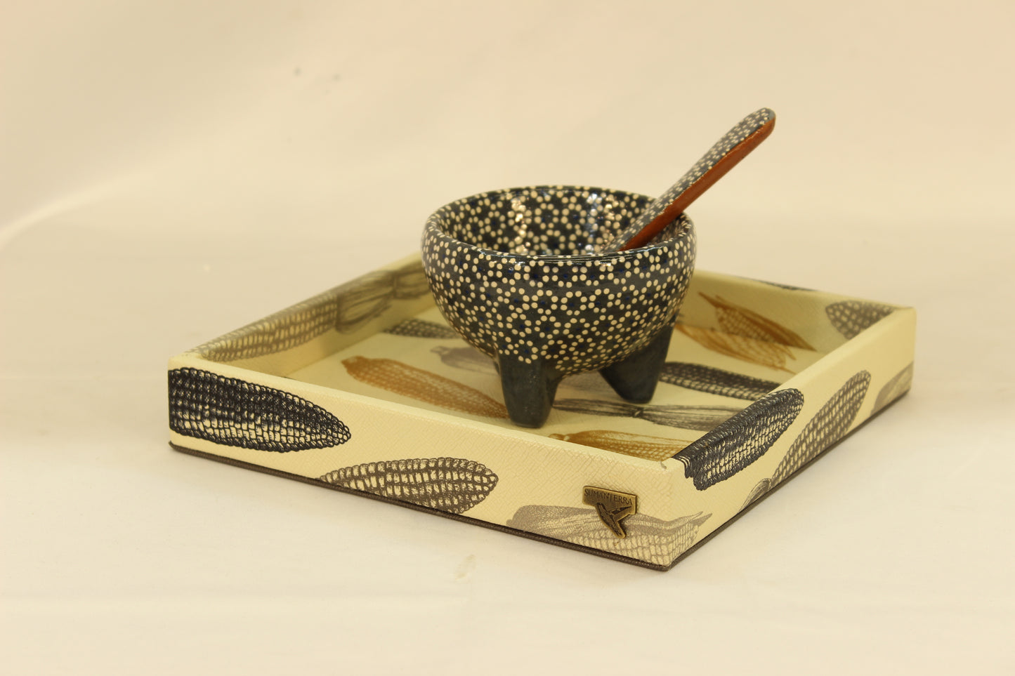 Beige Cornfield Small Decor Tray